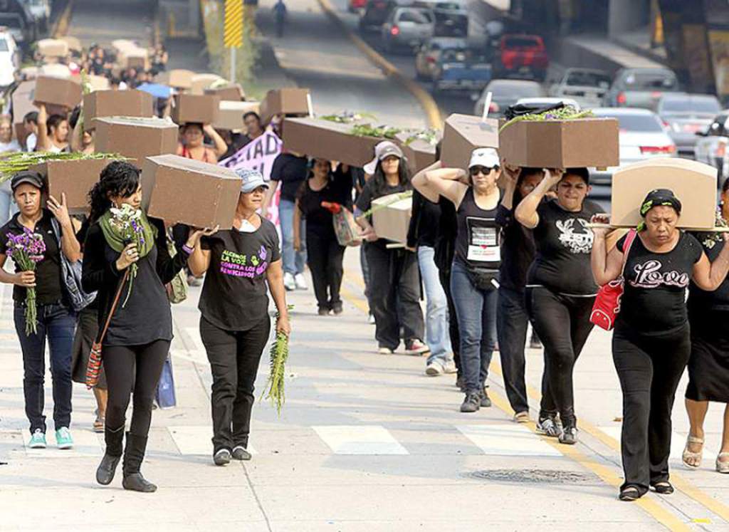 Manifestaciones por femicidios en Honduras